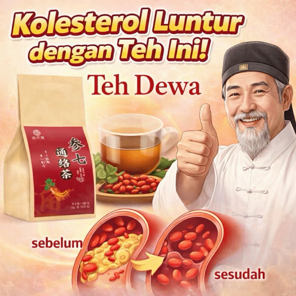 CHOLESTEROL TEA (TEH DEWA teh kolesterol )