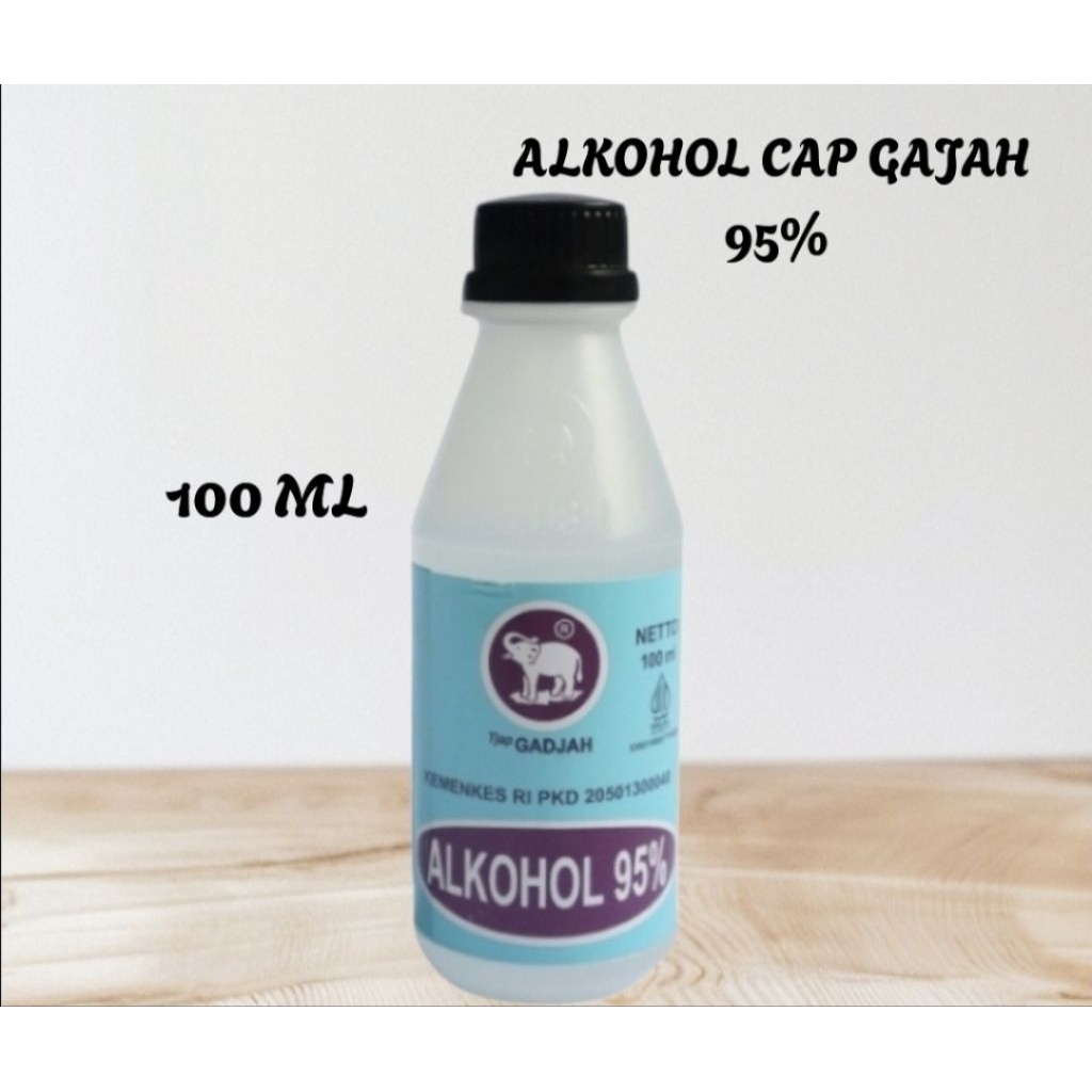 ALKOHOL CAP GAJAH 95% 100 ML SATU BAL ISI 24 BOTOL