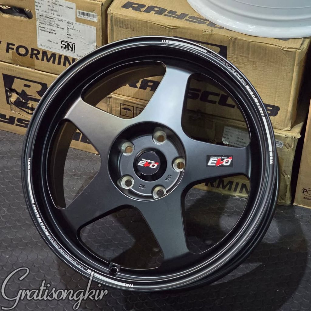 velg spoon evo BLACK ring 18 lebar 8 velg mobil ring 18 pnp mobil reborn venturer Innova Zenix juke 