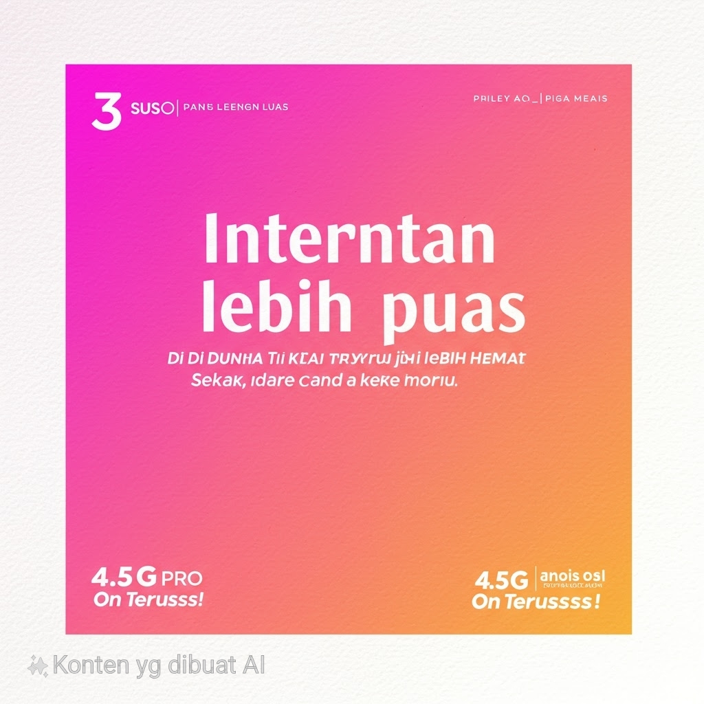 Kartu Perdana Tri Prabayar PAKET DATA 3GB(SEGEL)