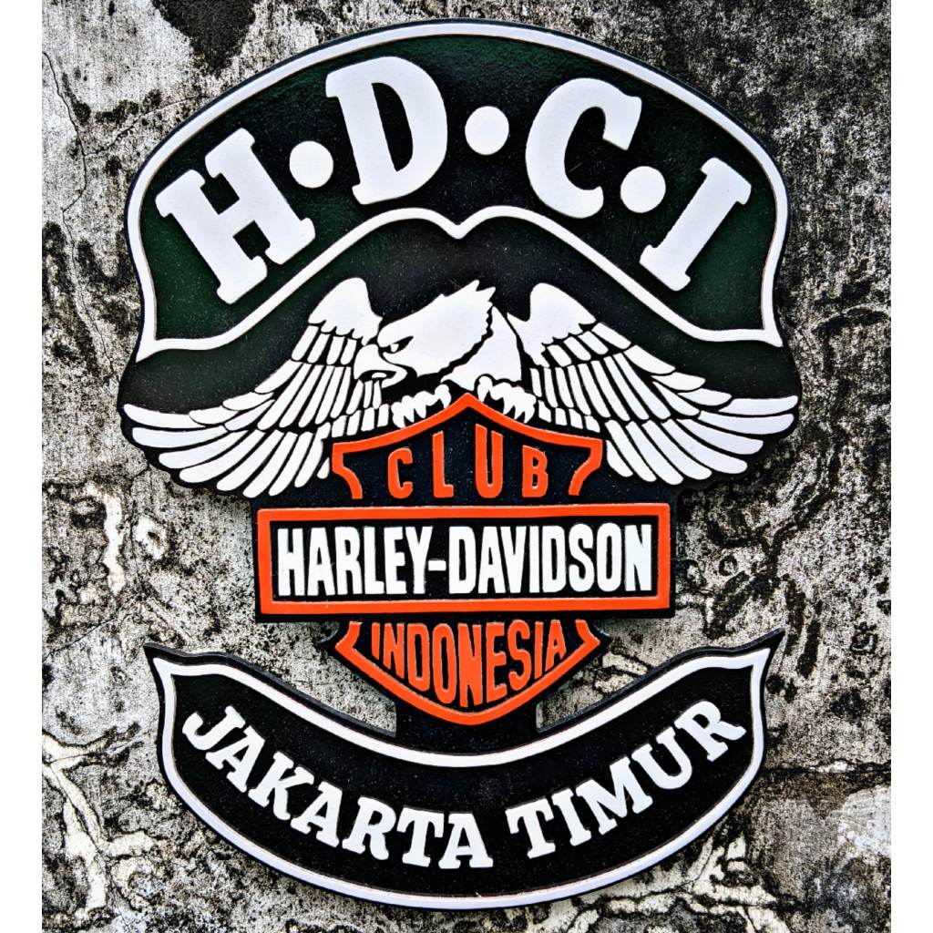 PAJANGAN DINDING HARLEY DAVIDSON CLUB HDCI JAKARTA TIMUR HDCI INDONESIA