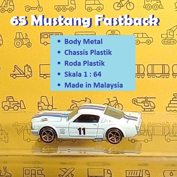 HOT WHEELS Loose 65 Mustang Fastback