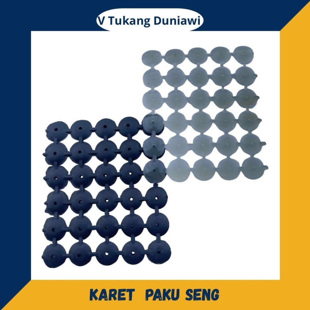 [ GROSIR ] Karet Paku Seng/Asbes/Payung Hitam Polos Per Lembar (Isi 30 Buah)