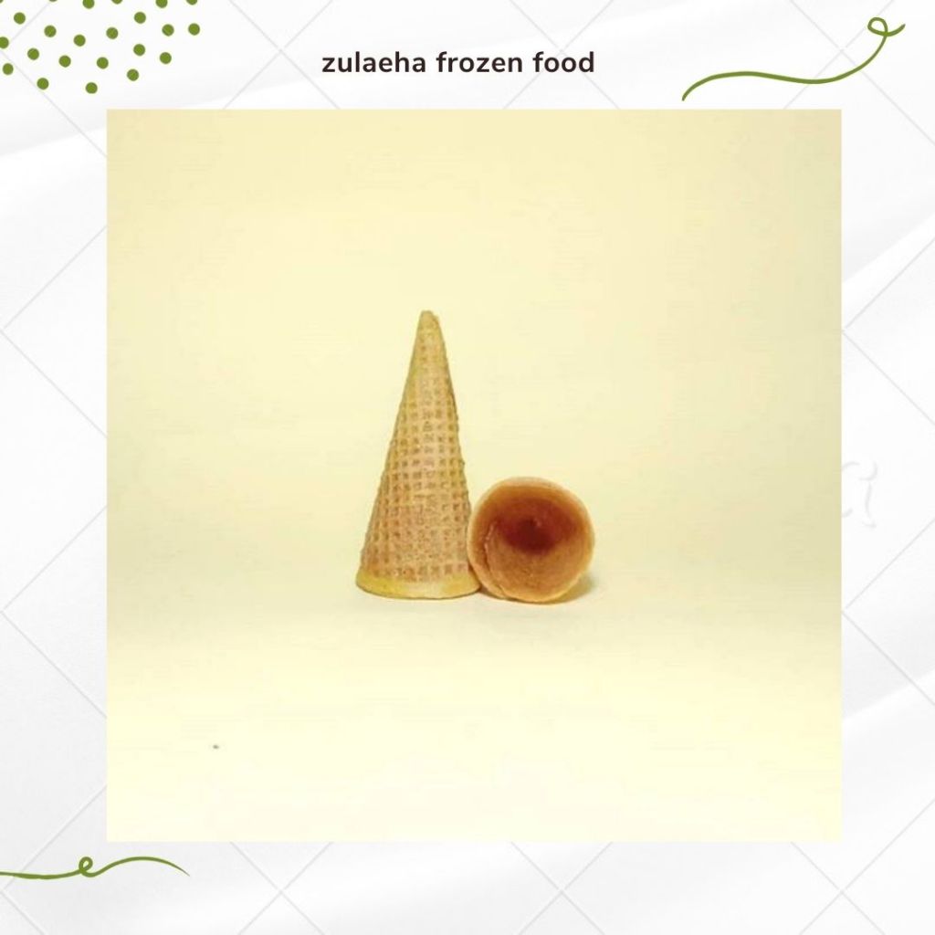 Cone Ice Cream Sugar Waffle