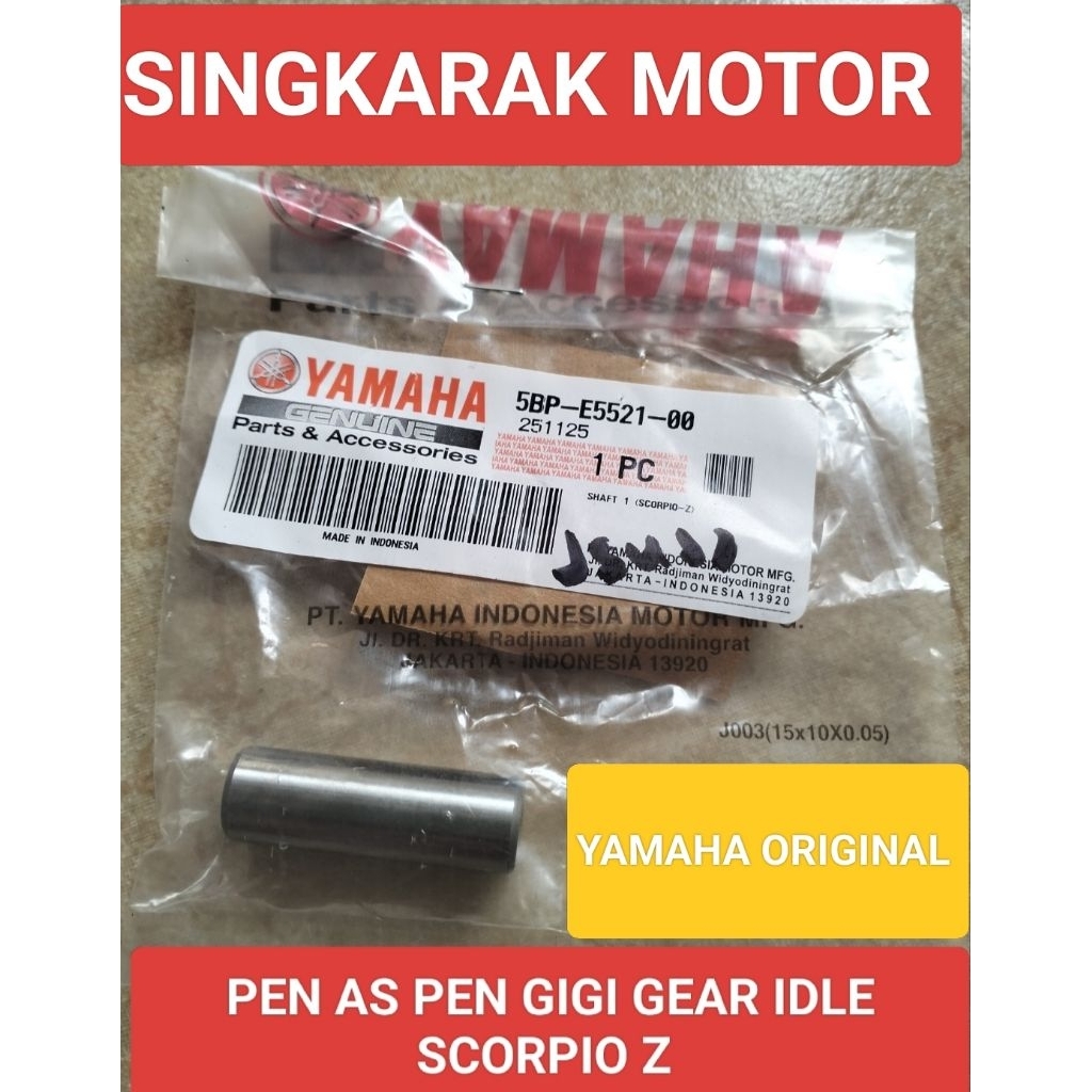 AS PEN GEAR IDLE STATER KECIL YAMAHA SCORPIO YAMAHA ORIGINAL PART 5BP E5521 00