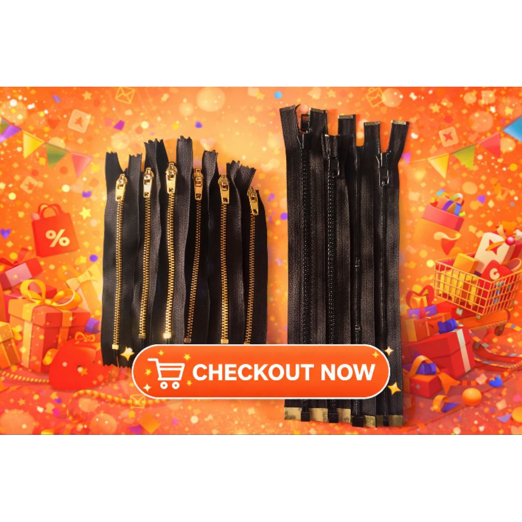 Resleting Jaket YKK 30 cm & Resleting Jeans 15 cm