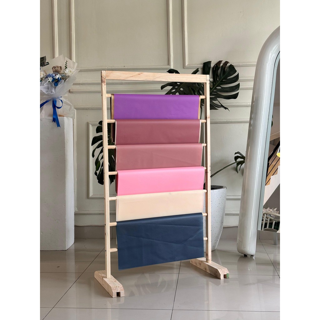 Rak Kertas Wrapping Buket/Rak Kertas Celo/Rak Serbaguna Tempat Wrapping Paper /Penyimpanan Kertas