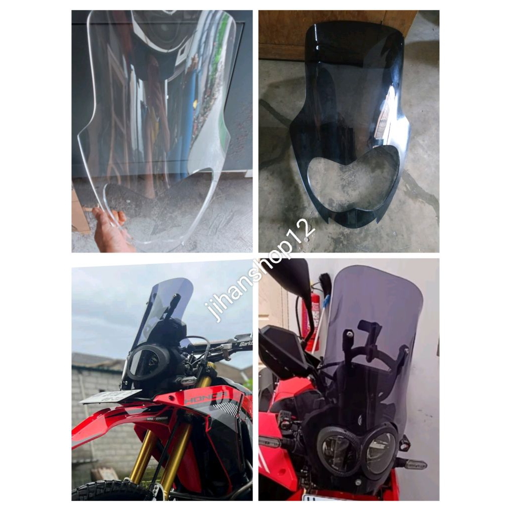 visor windshield CRF 250 rally model standar pendek