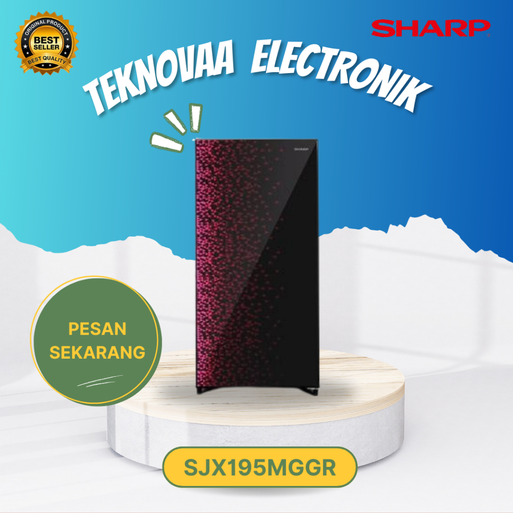 KULKAS 1 PINTU SHARP SJX195MGGR 128L/SJX-195-MGGR/SJX-195MGGR/SJX 195 MGGR/SJX 195MGGR/SJX-195 MGGR/