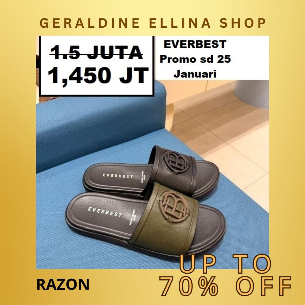 Sandal sendal EVERBEST pria 100% original seri RAZON