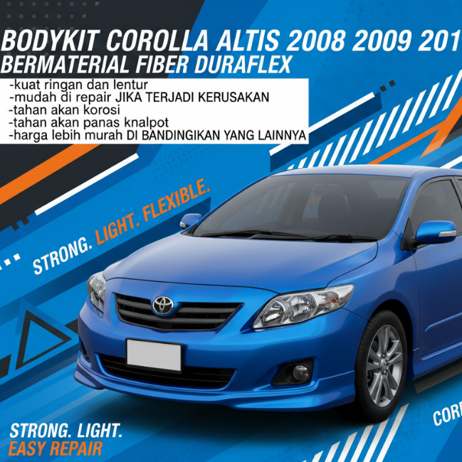 BODYKIT Altis 2008 2009 2010 TOMS BODY KIT COROLLA ALTIS TOMS