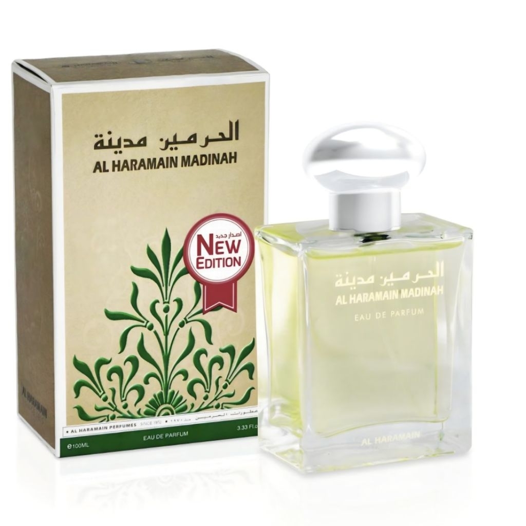 PARFUM AL HARAMAIN MADINAH SPRAY 100ML EAU DE PARFUM IMPOR DARI SAUDI ARABIA