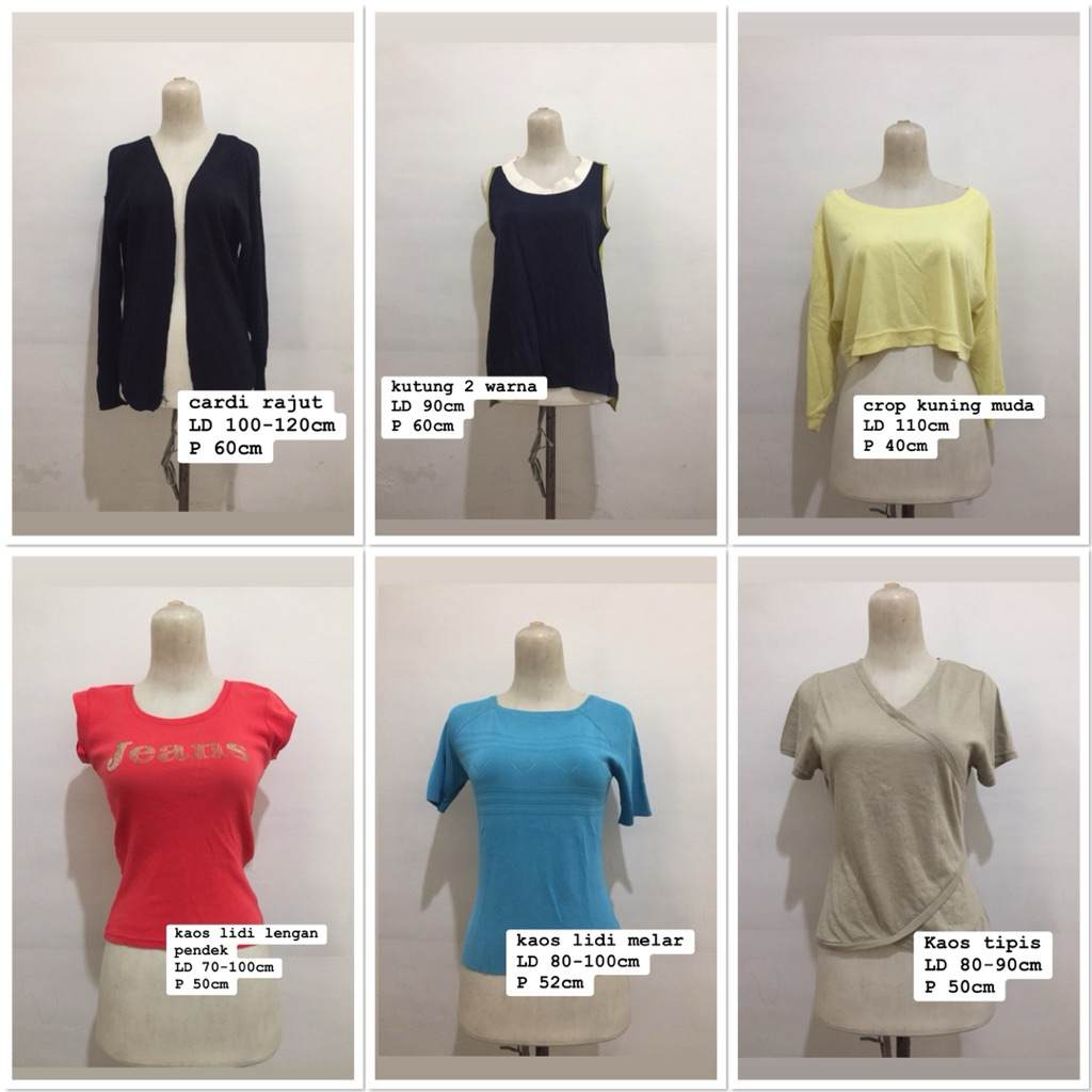 SANDANG 2201 Preloved Kaos / Atasan serba 10ribu