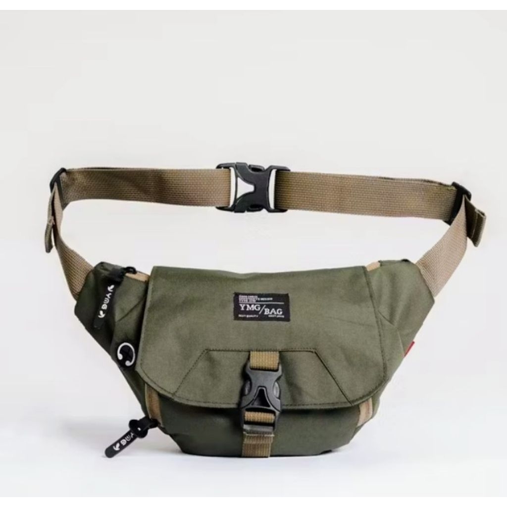 [New] YMG Waistbag/selempang tas pria warna hijau army