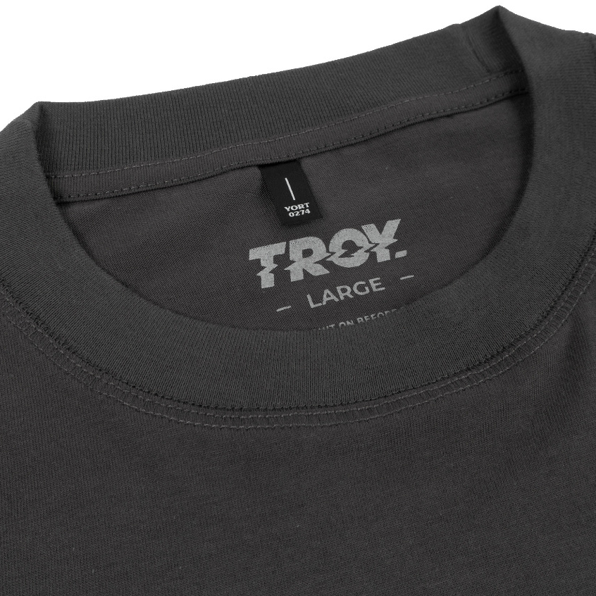 Troy Company T-shirt Dark Grey Money Maker - Kaos Lengan Pendek Kaos Abu Gelap MTD 2790
