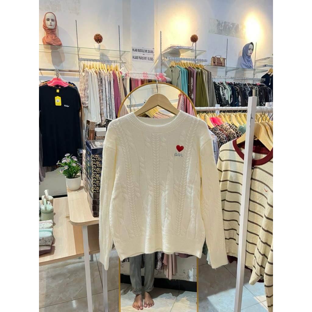Sweater Rajut Korean Style Rajut Tebal Sweater Rajut Kekinian Sweater Rajut Import