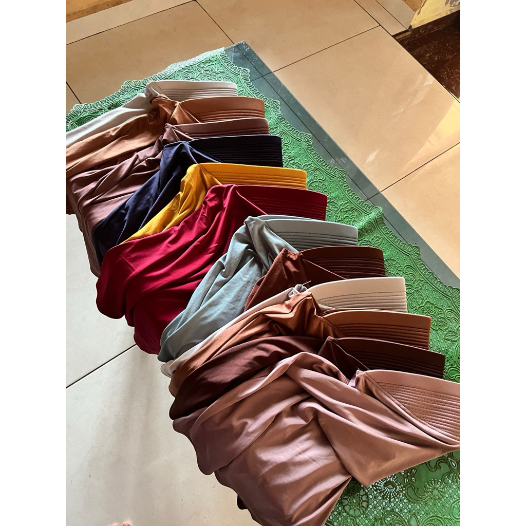 Preved Jilbab Sport Jersey (Premium) Warna dikirim random/acak