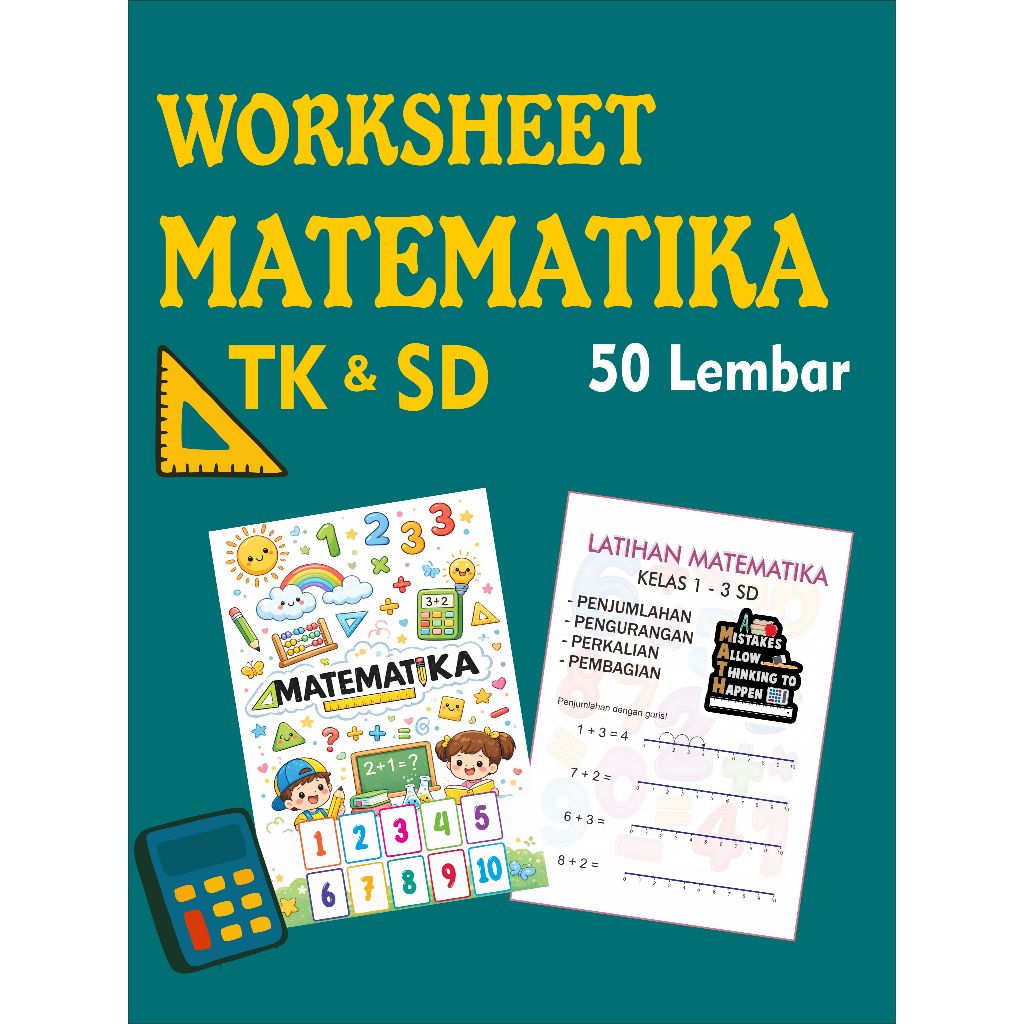 WORKSHEET SOAL LATIHAN MATEMATIKA PAUD SAMPAI SD