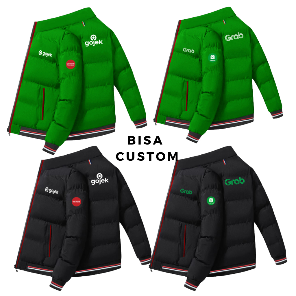 PROMO - Jaket Hiking Grab Pria Terbaru / Jakey Ojol Grab Premium 100% / Jakey Grab Terbaru / Grab Ja