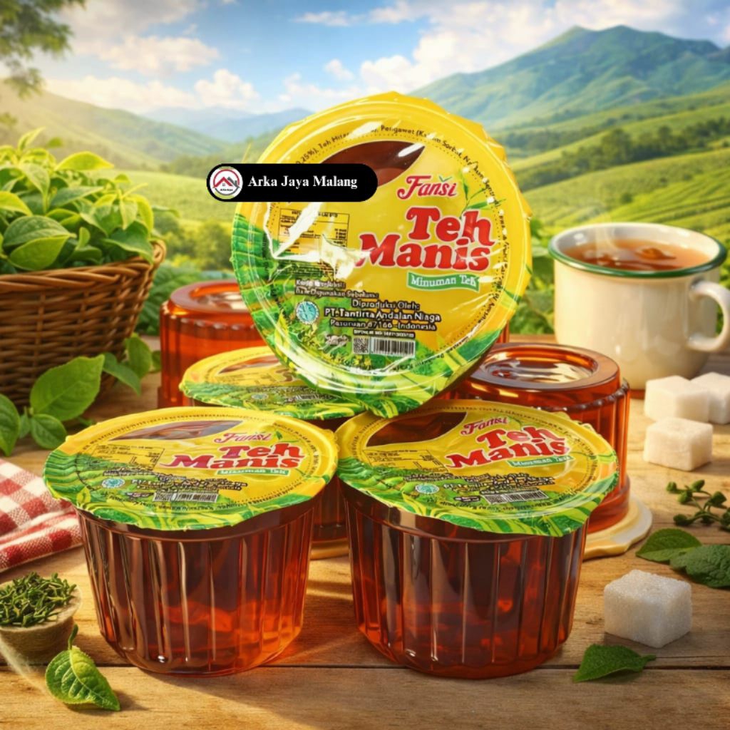 AJM Minuman Fansi Teh Manis 1 Dus 32pcs