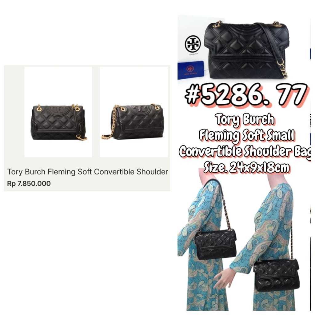 Tory Burch Fleming Soft Small Convertible Shoulder Bag