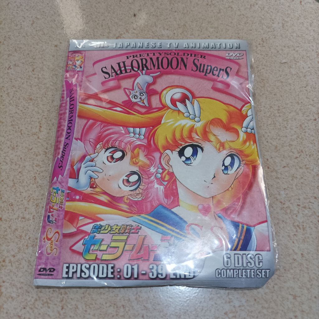 DVD Film Anime Sailormoon Super End Tamat 6 Disc New