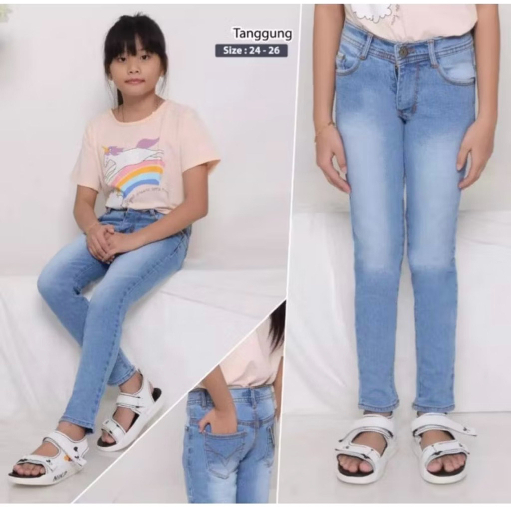 CELANA PANJANG ANAK REMAJA / JEANS TANGGUNG - ANAK - REMAJA - CELANA JEANS PENSIL WANITA
