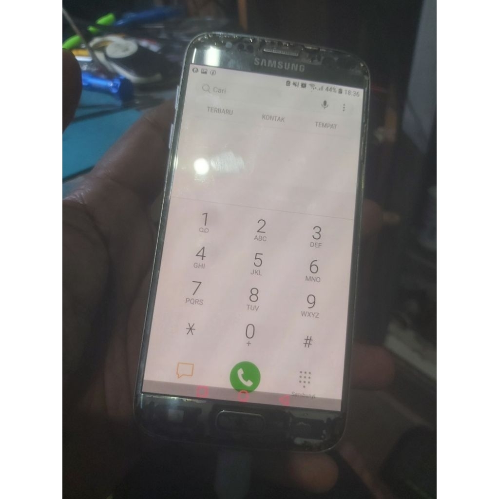 lcd samsung s7 flat ada minus