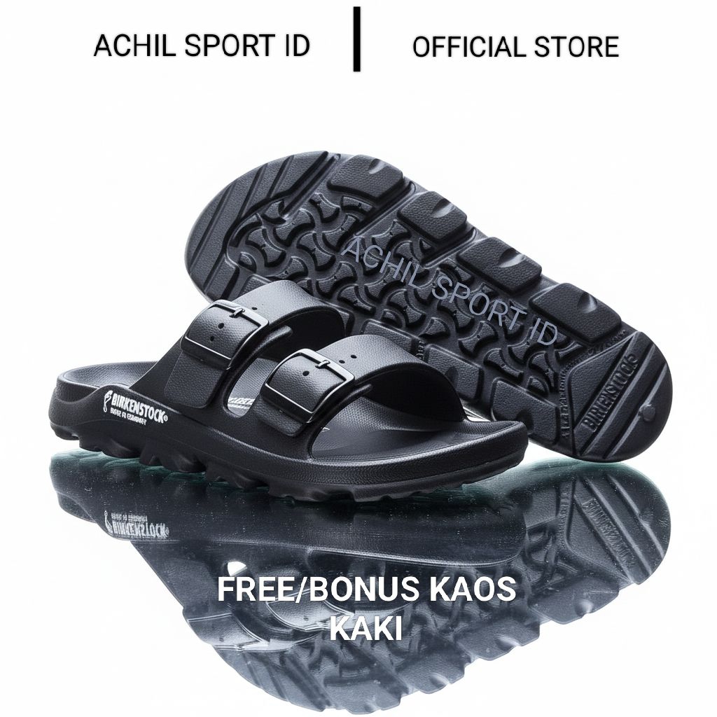 Sandal Slide Eva Slip On Sandal Selop Birkenstock Unisex Pria Wanita Full Karet Sandal Eva Slide Nya