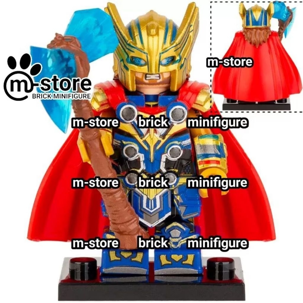 mainan kreatif edukatif karakter thor love and thunder fighting armor