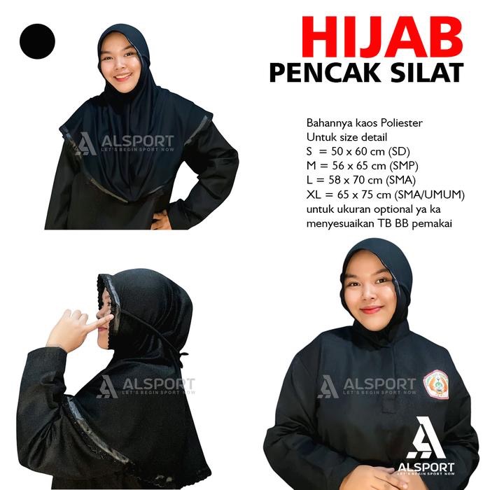 Jilbab Silat Jilbab Pencak Silat Hijab Pencak Silat Jilbab Olahraga Kerudung Silat Kerudung Olahraga