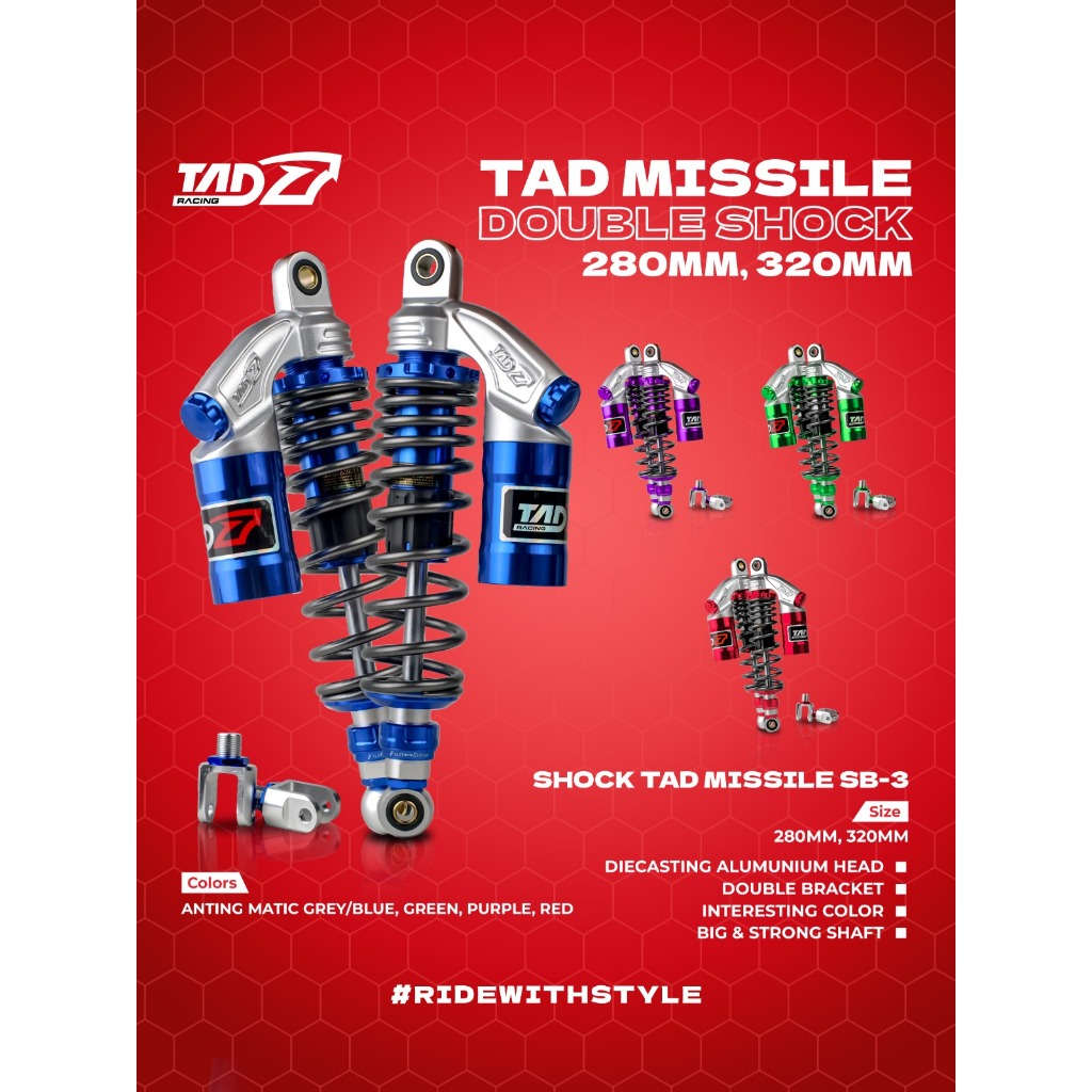 SHOCK TAD MISSILE DOUBLE SHOCK 280 MM/ 320 MM