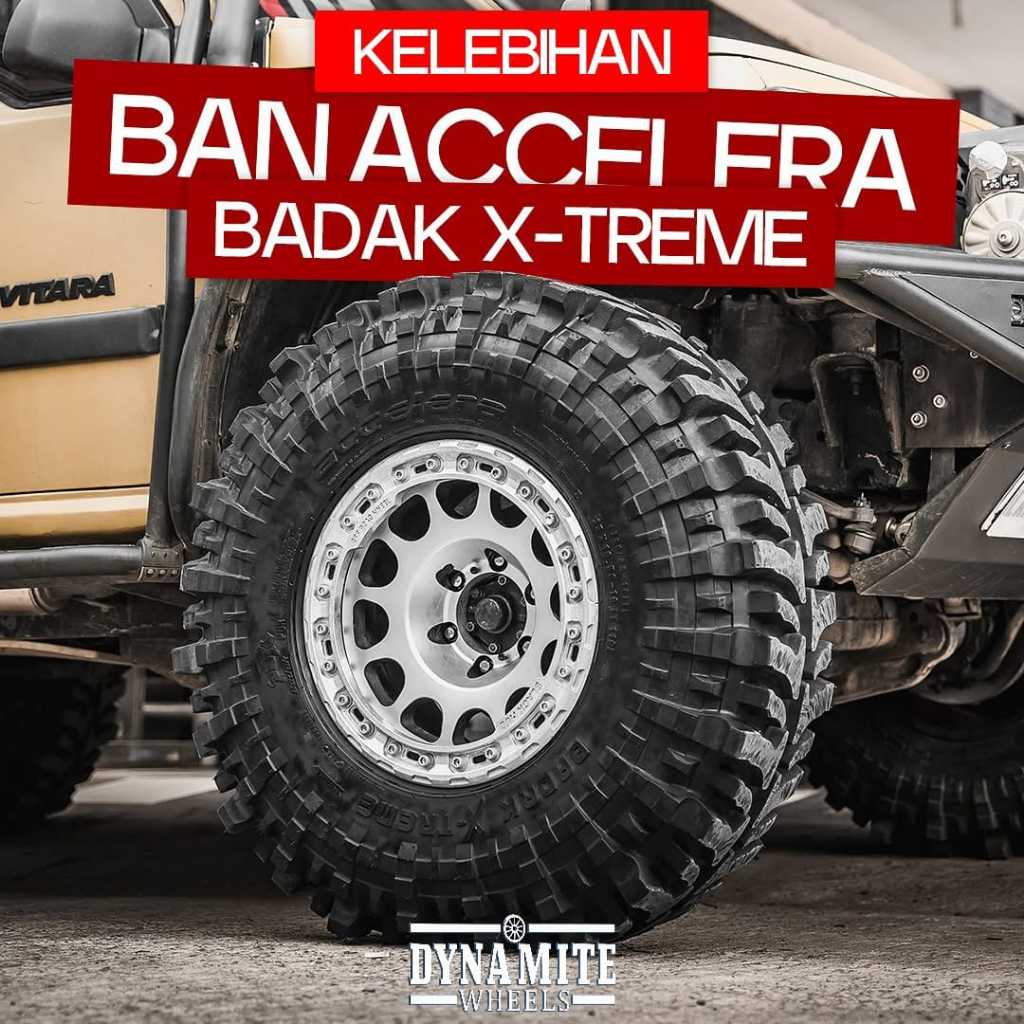 Ban mobil pacul offroad Ring 15 merk ACCELERA BADAK X-TREME ban mobil offroad R15 tubles
