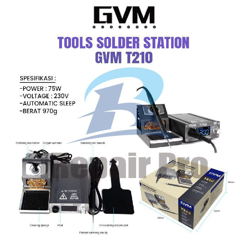 MESIN SOLDER STATION GVM T210