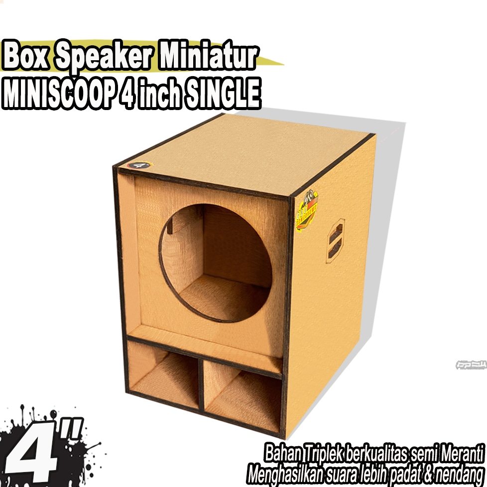 Box Speaker Miniatur MINISCOOP 4 Inch