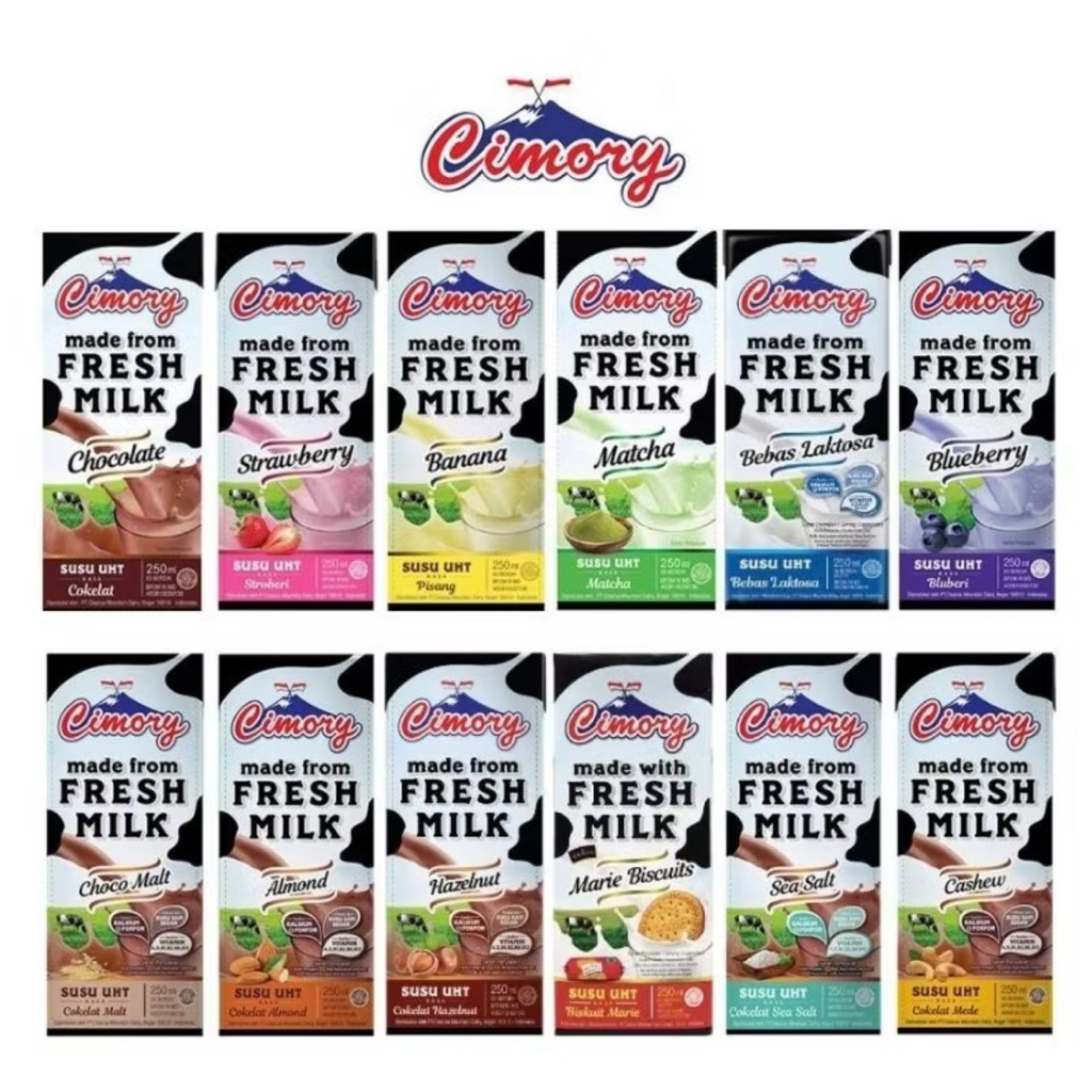 CIMORY Fresh Milk UHT 250ml All Varian | HARGA GROSIR