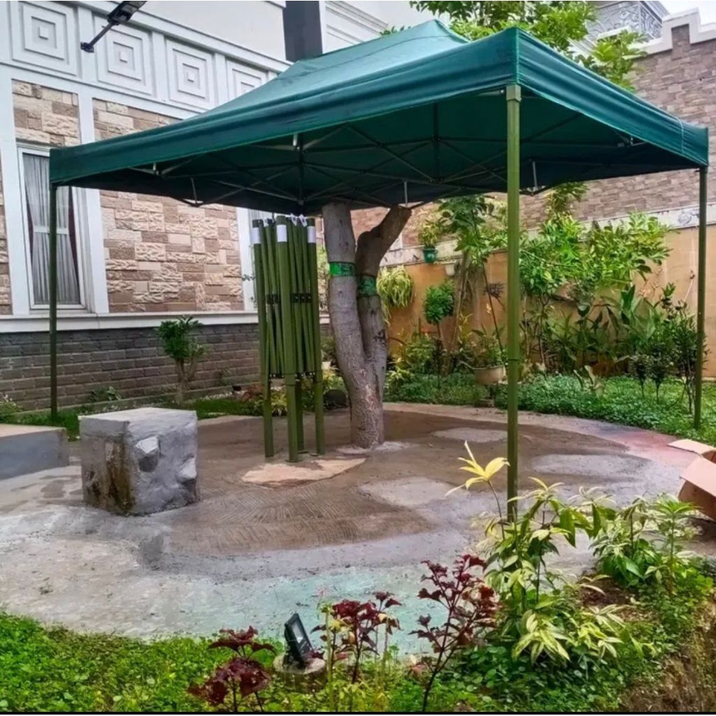 Tenda lipat super premium ket besi 1,4 mm uk 3x4,5