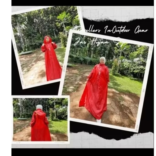 Jas hujan preloved muslimah