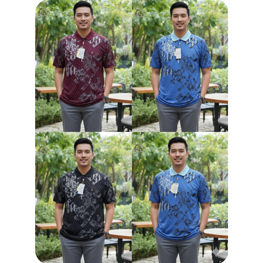 kaos kerah korea pria (PREMIUM QUALITY)