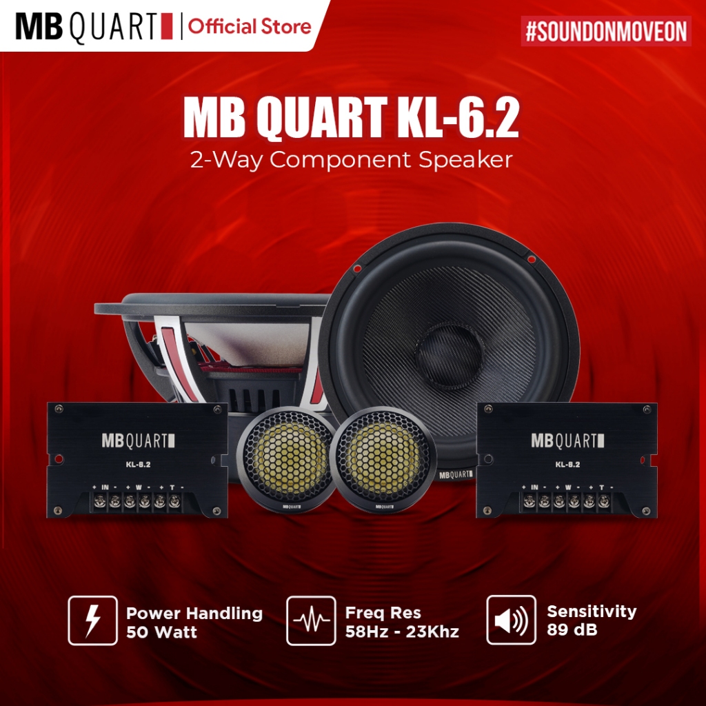 MB Quart KL- 6.2 2 Way Component Speaker