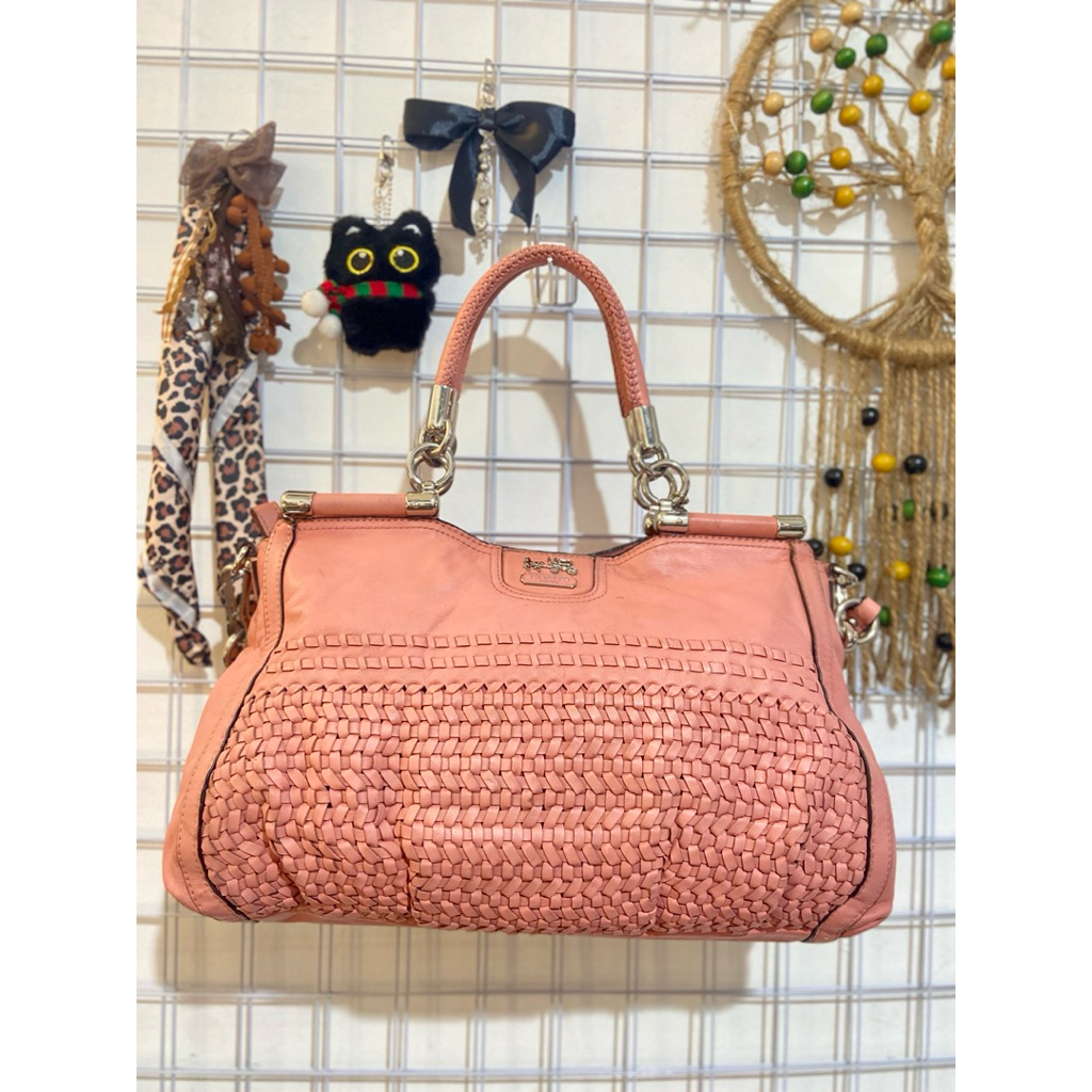 coach medison pink peach .