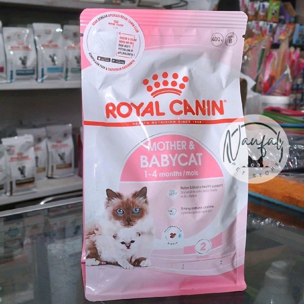 Royal Canin Makanan Khusus Kucing Ibu dan Bayi 1 - 4 Bulan 400 Gram Nutrisi Pertumbuhan Awal