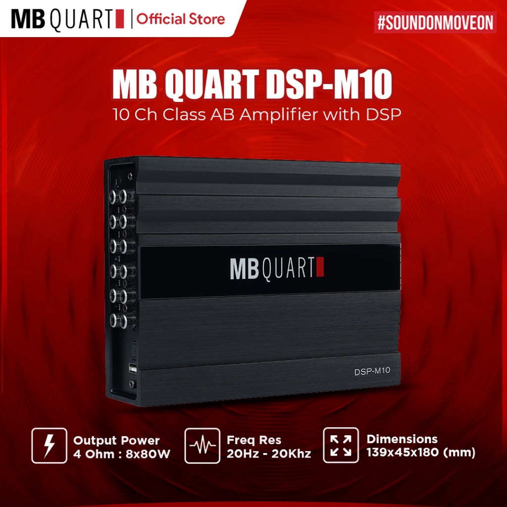 MB Quart DSP-M10 10Ch Class Amplifier with DSP