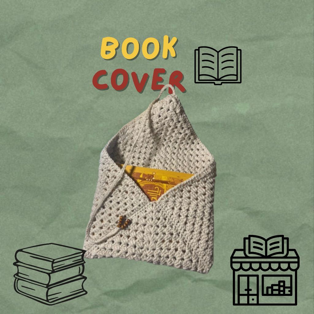 Book Cover Crochet | Cover Buku Rajut