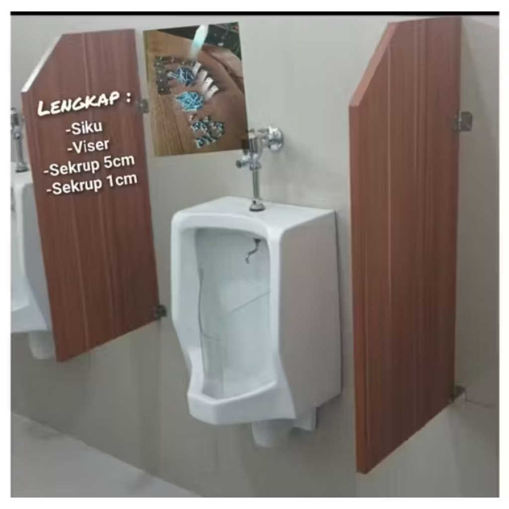 sekat pembatas URINOIR toilet