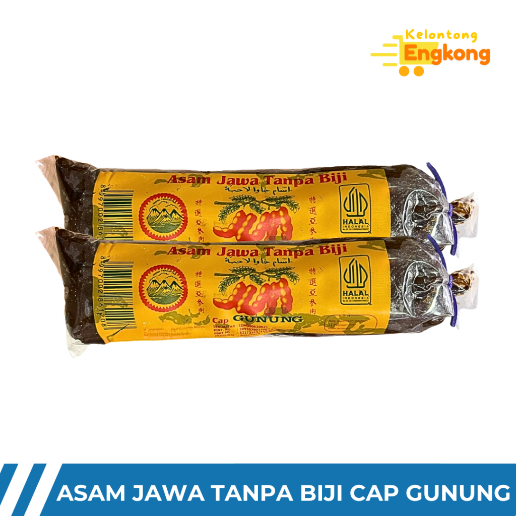 Asem Jawa Tanpa Biji Cap Gunung 150gr | Asam Jawa Bumbu Masak Penambah Citra Asam