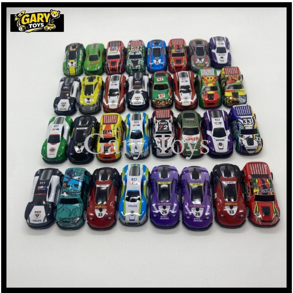 Mobil Mobilan Mainan Anak Laki Laki Pull Back Kecil Besi Isi Banyak