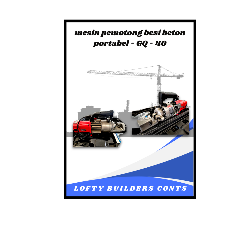 mesin pemotong besi beton portabel