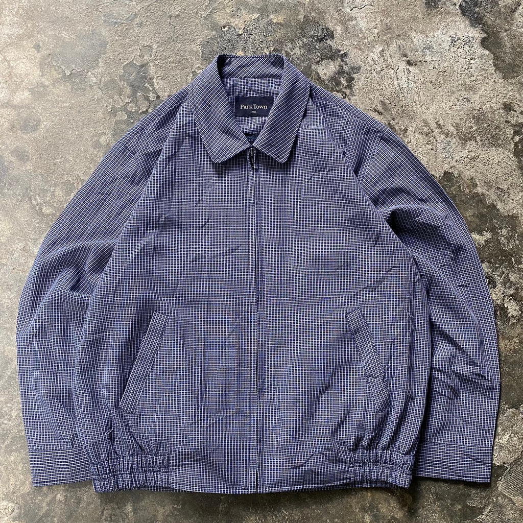 Vintage Park Town Jacket scnd prlvd Boxy Jacket Blue