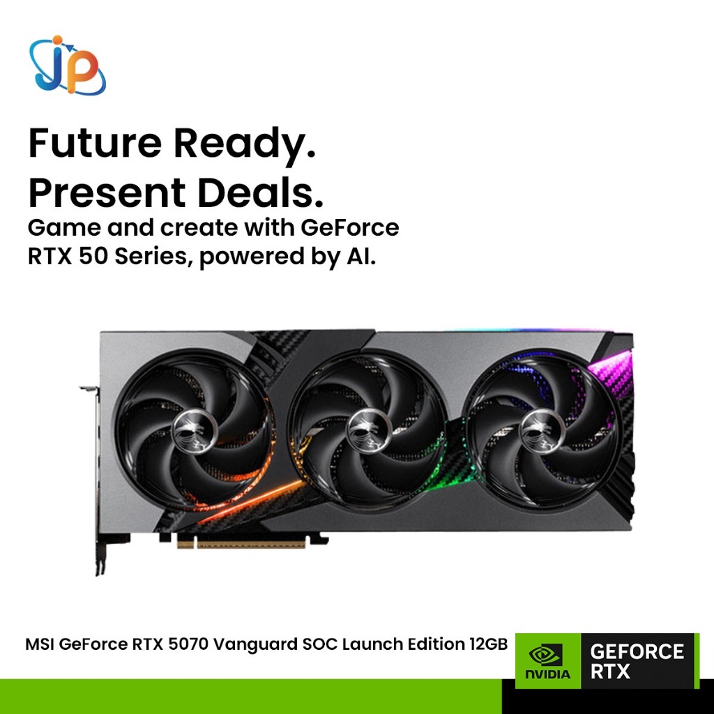 VGA MSI GeForce RTX 5070 Vanguard SOC Launch Edition 12GB - 12 GB GDDR7